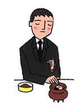 立礼焼香の手順 その3